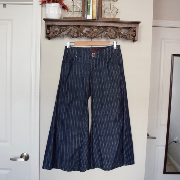 Anthropologie Pants - Anthropology {Level 99} Pinstriped Culotte Pant